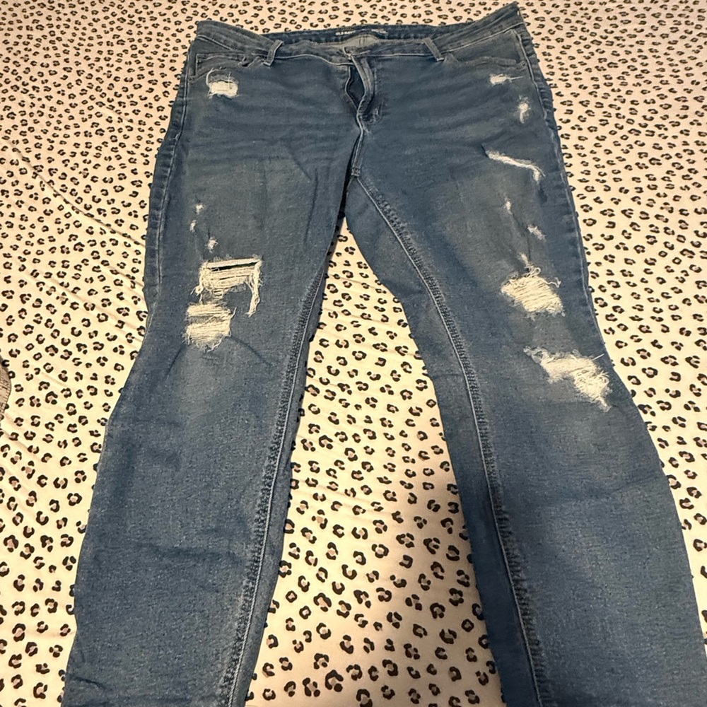 Old Navy Light Blue Rockstar Super Skinny Jeans